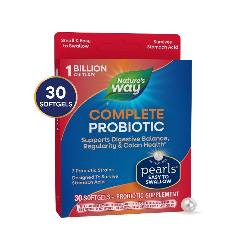 Nature&#39;s Way Complete Probiotic Pearls Softgels - 30ct, 3 of 10