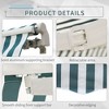 PAGED Retractable Awning Adjustable Window Awning UV Resistant Fabric Aluminum Frame for Deck, Gardens, Yard - 3 of 4