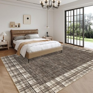Polyester Velvet Carpet with TPR Anti-Slip Backing - High Density, Comfortable, Easy to Clean, Durable, Washed Cotton Backing - 1 of 4