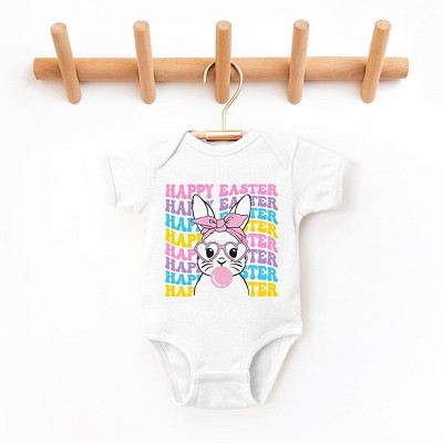 The Juniper Shop Bubble Gum Bunny Wavy Baby Bodysuit