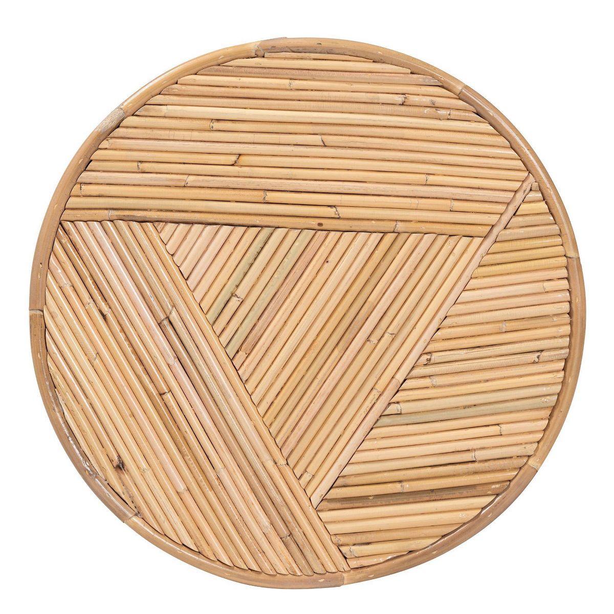 bali & pari Milagra Natural Rattan Coffee Table: Bohemian, No Assembly, Indonesia Crafted - thumbnail 5