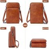 Small Crossbody Cell Phone Bag for Women, Mini Over Shoulder Handbag Purse with Credit Card Slots - 4 of 4