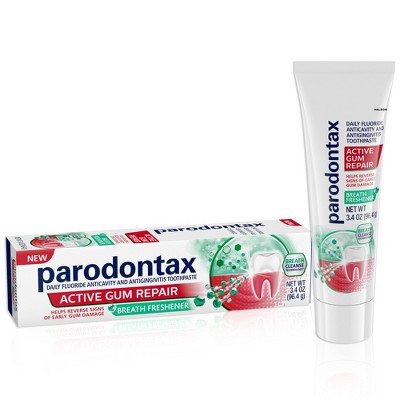 Parodontax Active Gum Repair Breath Freshener Toothpaste - 3.4oz : Target