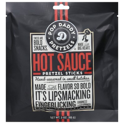 Poppy Daddy Pretzels Hot Sauce - Case of 15 - 3 oz