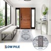 Washable Area Rug, Non-Slip Floral Carpet, Retro Floor Mat for Kitchen, Bathroom, Living Room, Bedroom, Entryway & Hallways - 4 of 4