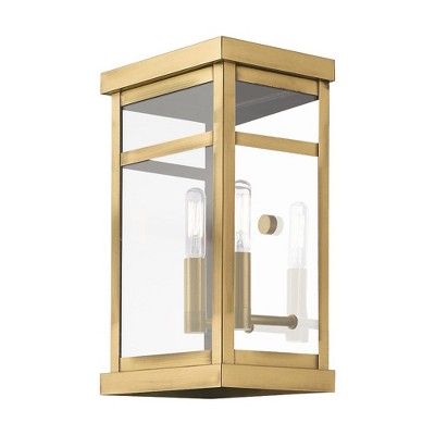 Antique Brass Rectangle Outdoor Sconce Light