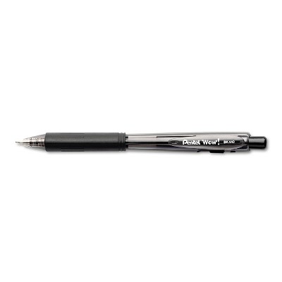 thumbnail image 2 of Pentel® WOW! Retractable Gel Pen, .7mm, Trans Barrel, Red Ink Dozen 11476526 2 of 13