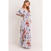 Hello Miz Women's Off Shoulder Ruffle Maternity Maxi Dress - 2 of 4