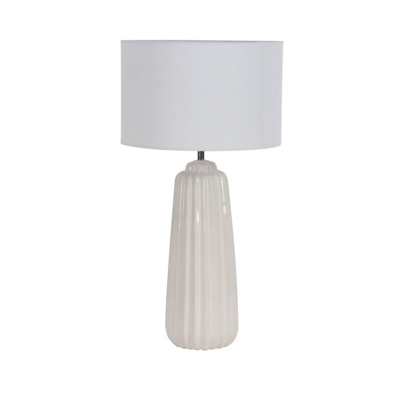 Traditional Ceramic Table Lamp White - Olivia &#38; May, 5 of 16