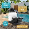 Pool Sand Filter Pump,Sand Filter With Pool Pump, 6-Way Valve, Swimming Pool Filtration Equipment - 4 of 4