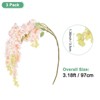 Unique Bargains Silk Durable UV-resistant Artificial Plant 3 Pcs - 3 of 4