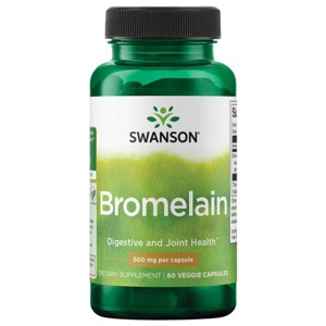Swanson Bromelain 500 mg 60 Veggie Capsules. - 1 of 2