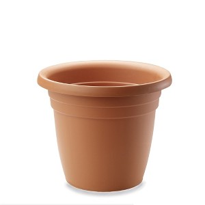 Crescent Garden In/Outdoor Emma Round Plastic Flower Planter Pot - 1 of 4