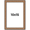 PosterPalooza | Photo Size Slim Profile Gold Picture Frame - UV Acrylic, Foam Board Backing, Hanging Hardware - 2 of 4