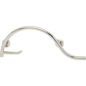 Seachrome 30" Pismo Curved Bathroom Shower Grab Bar with Toilet Paper Holder Bar - 1 of 1