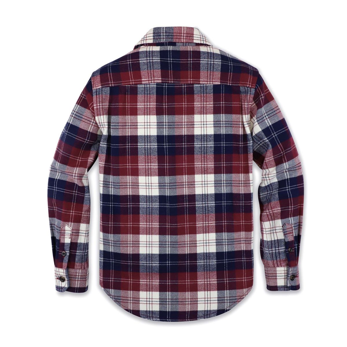 Hope & Henry Boys' Cotton Long Sleeve Brushed Cotton Flannel Button Down Shirt, Infant - thumbnail 7