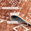 COZONY Runner Rug, Washable Geometric Vintage Carpet, Non-Slip Low Pile Mat, Distressed for Entryway Hallway Kitchen Laundry Room - 4 of 4