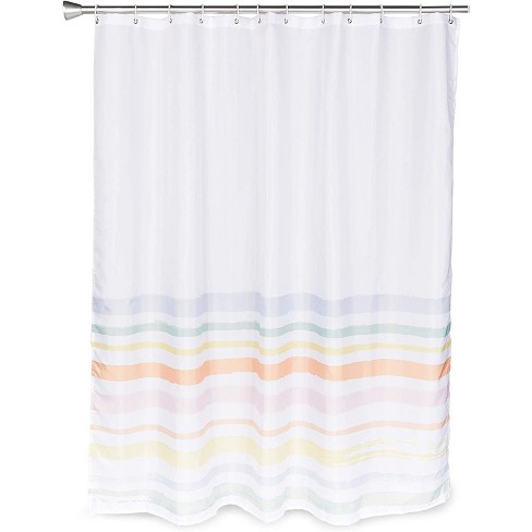 Striped Shower Curtain Set With 12, Target Bathroom Shower Curtain Sets