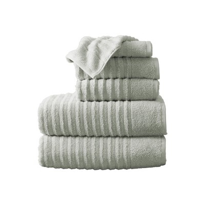 Luxury Cotton Ribbed Texture Towel Set - Great Bay Home.