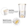 Unique Bargains Polystyrene Lightweight Shot Glasses with Gold Leaf Flakes 2 Pcs - 3 of 4