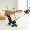 VEVOR Stair Climbing Cart, 460 lbs Capacity Stair Climber Hand Truck and Dolly, Heavy-Duty Folding Trolley Cart with Dual Handle, Black - 2 of 4