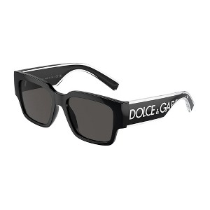 Dolce & Gabbana DX 6004 501/87 Childrens Square Sunglasses Black 49mm - 1 of 3
