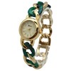 Olivia Pratt Gold Chain and Tortoise Strap Women Watch - 2 of 4