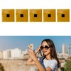 Unique Bargains Square Cell Phone Booster Gold Tone 5pcs - 4 of 4