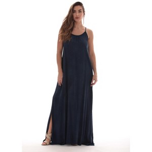 Riviera Sun Womens Tie-Dye Spaghetti Strap Open-Back Maxi Dress  Boho Beach Cover-Up & Casual Summer Sundress - 1 of 3