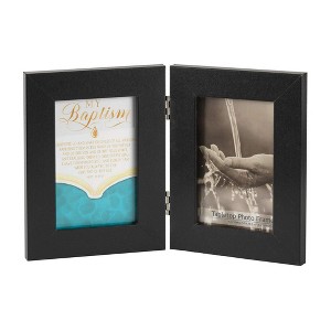 Dicksons Baptism Double Midnight Black 12 x 8 MDF Wood Decorative Tabletop Sign - 1 of 1