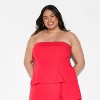 Women's Foldover Linen Blend Tube Top - Wild Fable™ - 2 of 3