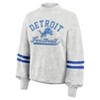 NFL Detroit Lions Women's Oatmeal Heather Crew Neck - 2 of 4
