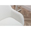 PAGED Adjustable Height Office Chair, Modern Teddy Fabric Vanity Chair with Casters and Metal Leg, Desk Chair for Office - 4 of 4