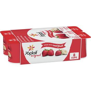 Yoplait Original Strawberry and Strawberry Banana Yogurt - 8pk/6oz Cups