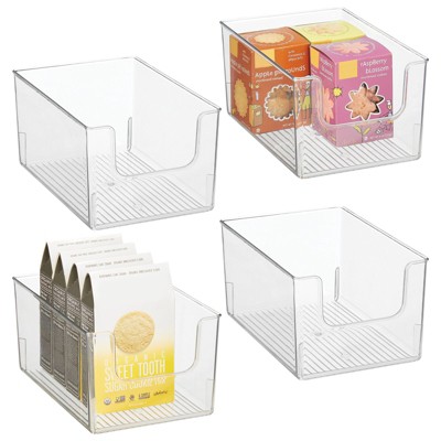 mDesign Kitchen Plastic Storage Organizer Bin with Open Front : Target
