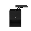 Furinno Modern Lift Top Coffee Table Nightstand W/Storage Compartment & Drawer & Open Cube Sofa Side End Table Living Room Home Furniture,Americano - 2 of 4