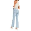 Women's High Rise Scissor Cut Flare - JUST BLACK DENIM - 3 of 4
