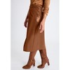 Jessica London Faux Croc Wrap Skirt - 4 of 4