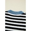 Striped Panels Colorblock Sleeve Chic Sweater - 3 of 4