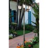 John Timberland Bellagio Vintage Outdoor Post Light Veranda Bronze 3-Light Street Lantern 96" Clear Hammered Glass for Exterior Barn Deck House Porch - 3 of 4