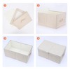 REGALWOVEN Fabric Collapsible Spacious Versatile Storage Bin with Lid and Handle - 3 of 4