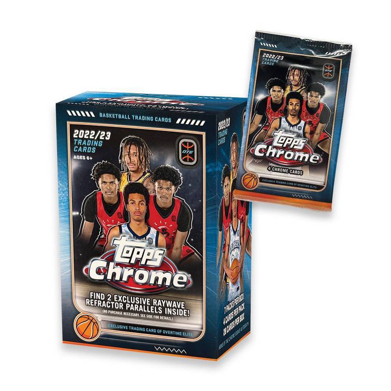 2023 Topps Overtime Elite Basketball Chrome Trading Card Game Blaster Box, 2 of 4