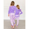 RuffleButts SoftSnooze Big Girls Ruffle Long Sleeve Pajama Set - 4 of 4
