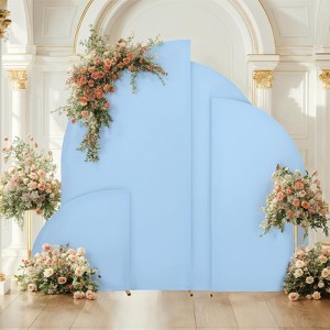 Arch Cover Background, Wedding Arch Cover, Reusable 2-Sided Bow Background Stand Cover for Birthday Party Wedding Decor - 1 of 4