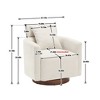 TIRAMISUBEST Living Room Chair 360 Rotation, Multi-Gear Adjustable Backrest, Soft & Comfortable with Ergonomic Design - 2 of 4
