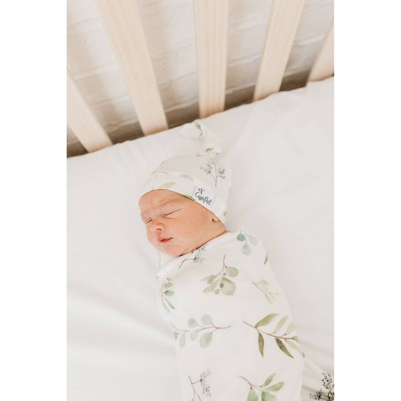 Copper Pearl Bloom Knit Swaddle Blanket, 3 of 8