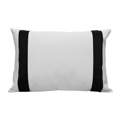 Versailles Valentina Ultra Soft Plush Decorative Throw Cushion Black/White