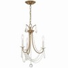 Crystorama Lighting Karrington 3 - Light Chandelier in  Aged Brass - 4 of 4