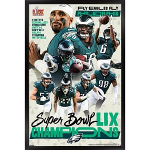 Trends International NFL Philadelphia Eagles - Super Bowl LIX Champions Framed Wall Poster Prints - 1 of 4