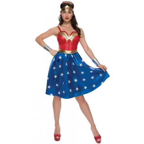  Rubies DC Super Heroes Collection Deluxe Wonder Woman Costume,  Medium : Clothing, Shoes & Jewelry